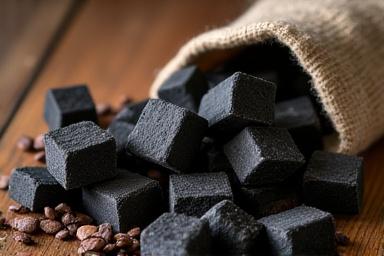 高級な紀州備長炭と数種類の燻製用ウッドチップ